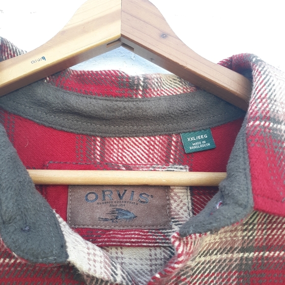 Orvis Big Bear Heavy Flannel Shacket XXL - Picture 3 of 9